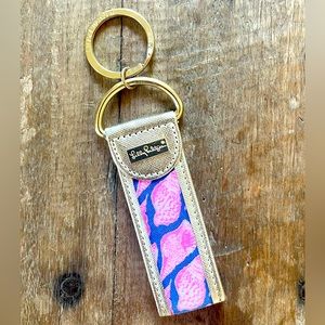 Lilly Pulitzer Keychain “Cute As Shell” print
